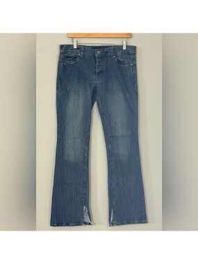 Lip Service Rocker Men’s Jeans 34 Bootcut Side Slit Y2K Punk